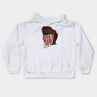 Devil's Hair cut Kids Hoodie